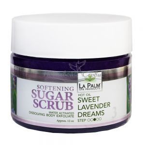 LA PALM Sugar Scrub, Sweet Lavender Dreams - Сахарно-масляный скраб с алоэ вера и витамином Е, 355 мл
