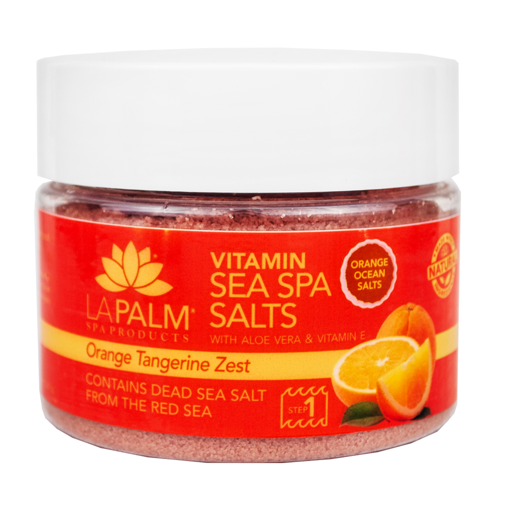 LA PALM Sea Spa Salts Orange Tangerine Zest - Сіль для рук і ніг з морськими мінералами, 355 мл