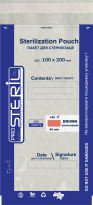 Крафт-пакети для стерилізації ProSteril 100х200 мм прозорі 100 шт/уп