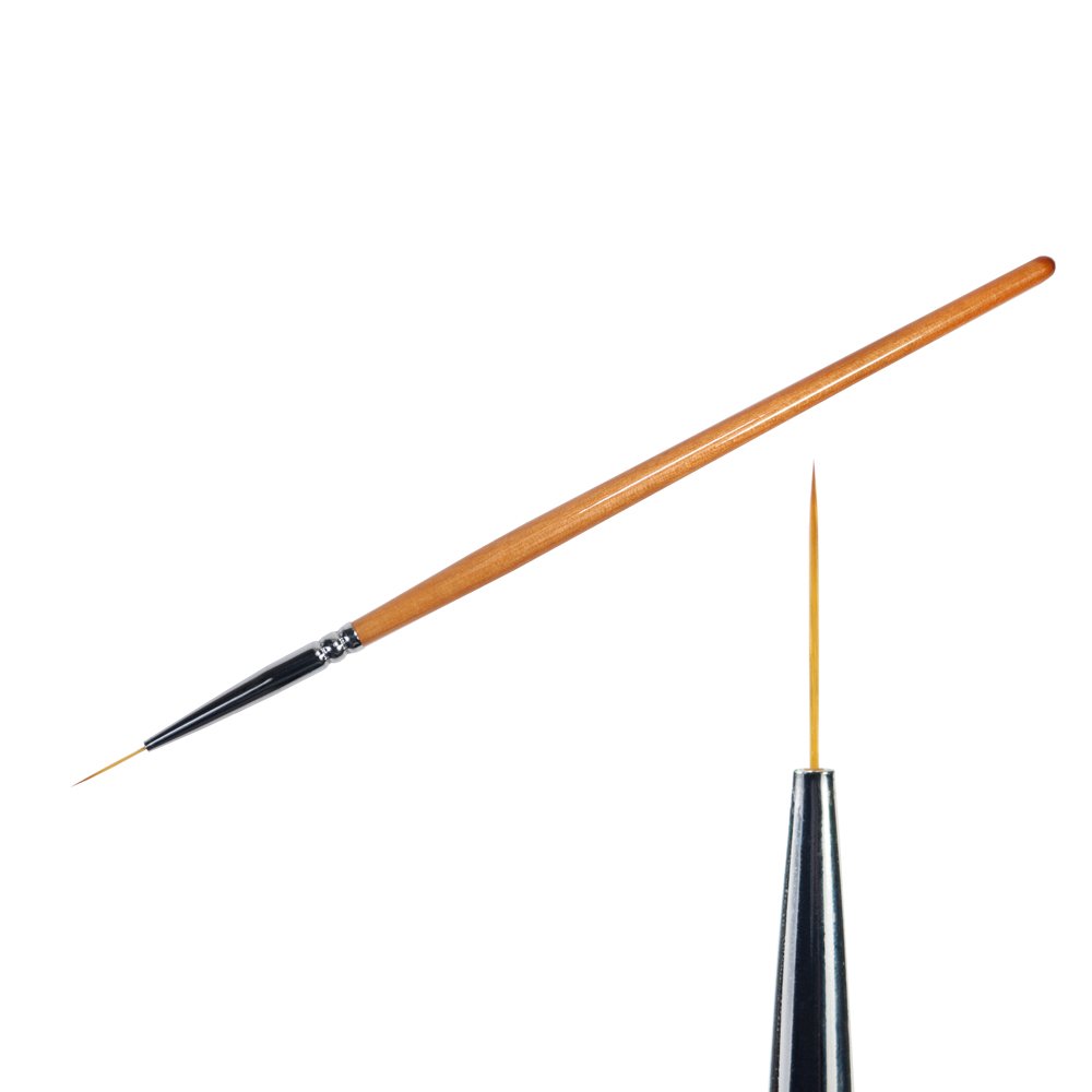 PRO-FEET Пензлик для дизайну, дерев'яна ручка