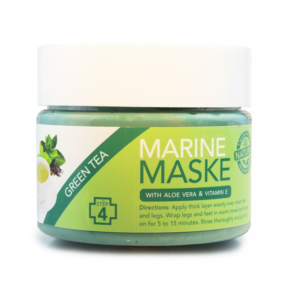 LA PALM Marine Maske, Green Tea - Омолоджуюча маска для рук і ніг з натуральними маслами, 355 мл