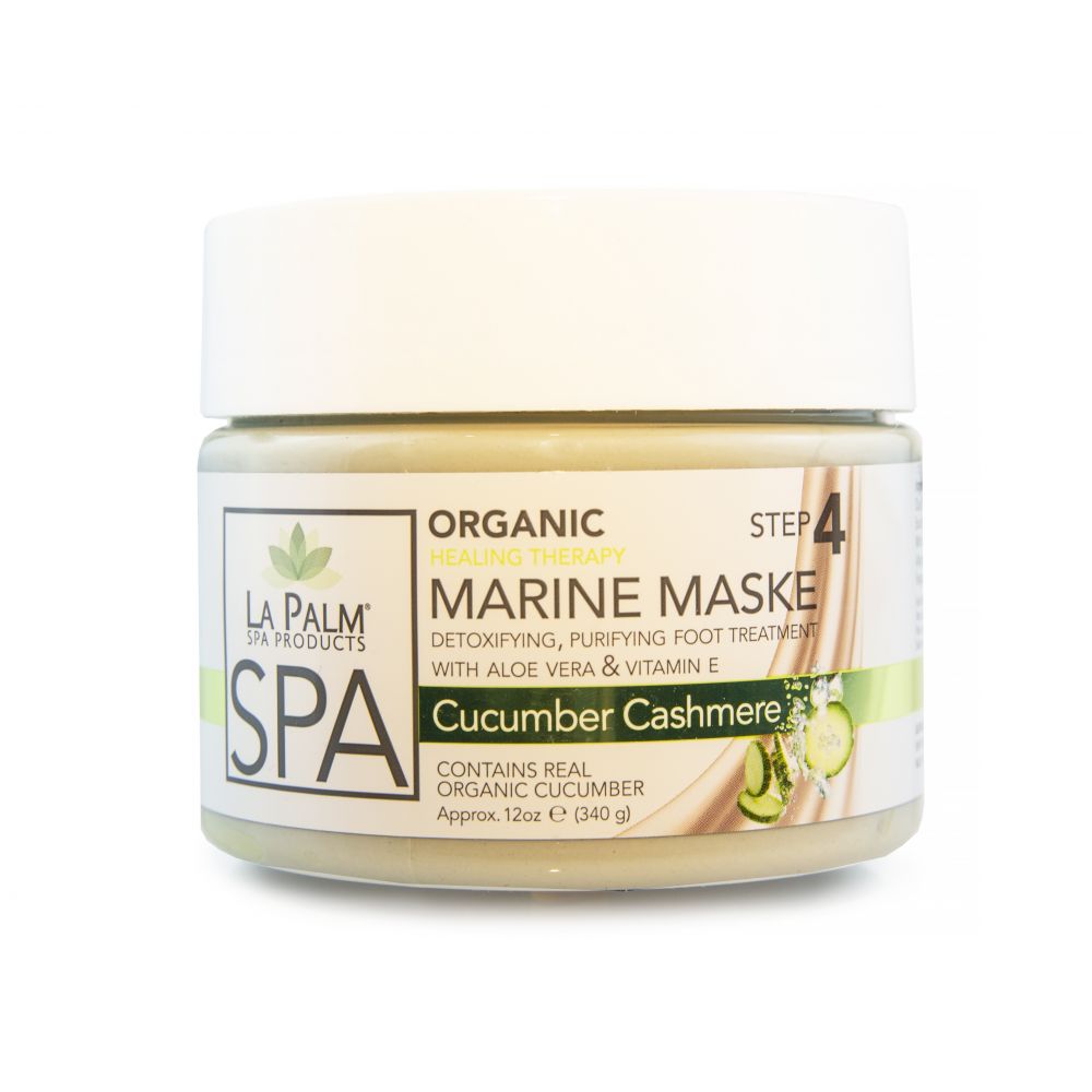 LA PALM Marine Maske, Cucumber Cashmere - Омолоджуюча маска для рук і ніг з натуральними маслами, 355 мл